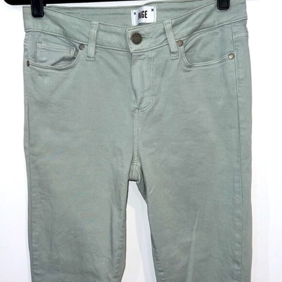 Paige Denim Light Green Verdugo Stretch Skinny Ankle Jeans size 28 - Picture 3 of 13